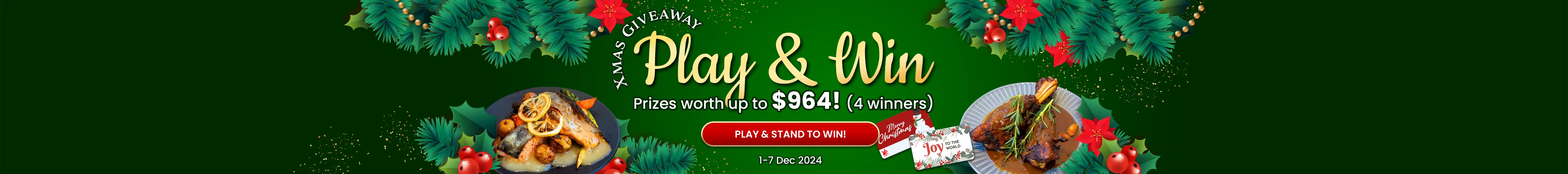 Christmas giveaway - prizes worth up to $964!