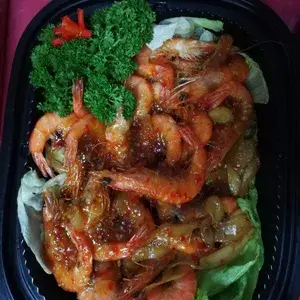 Stir Fried Honey Ginger Prawn
