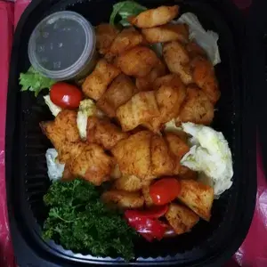 Baked Fish Fillet with Chimichurri Dip