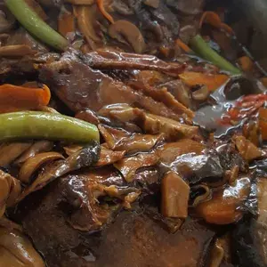 香菇烩扒鸭 Braised Duck w/ Mushroom