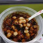 Chilled Grass Jelly with Longan