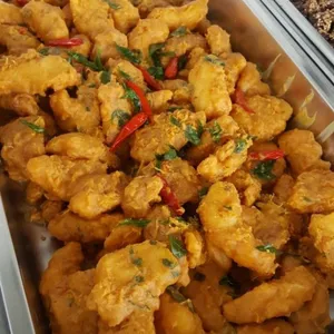 Salted Egg Yolk Fish with Curry Leaves