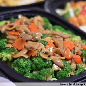 Broccoli with Mixed Mushroom