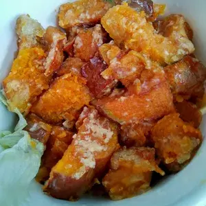 1x Fried Pumpkin with Salted Egg Yolk 旦黄金瓜 @$12