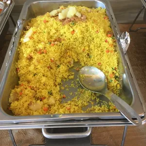 Pineapple Rice, Pork Floss concoction 黄梨炒饭