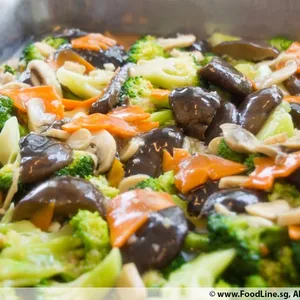 Broccoli w/ Mushroom • 双菇兰花(Chef's Recommended)