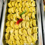Vegetable Gyoza with Vinegar Dressing