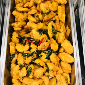 Salted Egg Yolk Fish with Curry Leaves