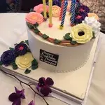1x Floral Love @$55.9 (Size : 8 Inch) (Flavours : Chocolate) (Eggless : No) (Big Candles : 8) (Small Candles : 1)