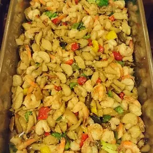 鸡腿菇蒜茸虾球(去壳) Garlic Prawn w/ Mushroom (De-Shell) (NEW)