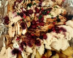 Sliced Turkey Breast with Cranberry Sauce | Customer Photo | Spark and Flame Catering (The Flame Cafe N Spark Restaurant)