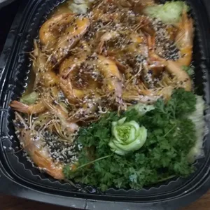 Stir Fried Honey Ginger Prawn