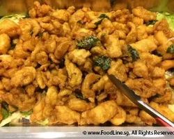 Crispy Fish Fillet with Salted Egg | Customer Photo | International Catering Pte Ltd