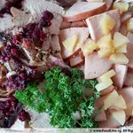 Sliced Turkey Breast with Cranberry Sauce
