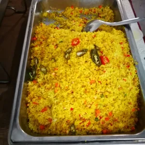 Pineapple Rice, Pork Floss concoction 黄梨炒饭