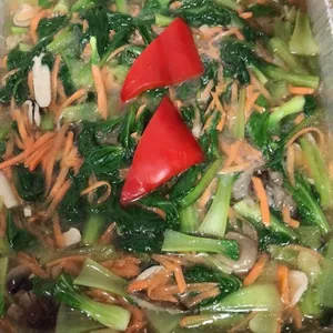 Xiao Bai Chye with Mushrooms