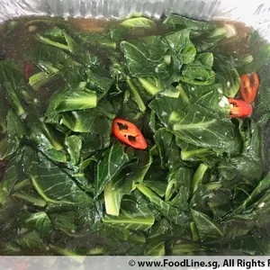 KAILAN WITH MINCED SALTED FISH OR OYSTER SAUCE