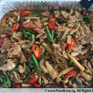 THAI GREEN CURRY CHICKEN OR BEEF