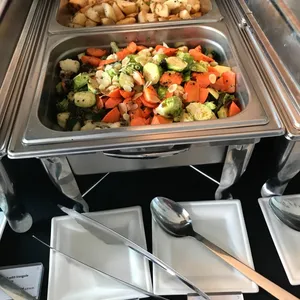 Seasonal Vegetable Medley with roasted brussel sprouts (Vegetarian)