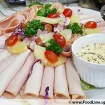Assorted Ham & Smoked Duck Platter with Tangy Mayo