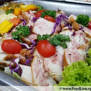 Roasted Turkey Breast with Canberry Sauce Dip