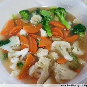 Broccoli w/ Fresh Scallop & Garlic 蒜香带子西兰花