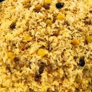 Butter Garlic Raisin Rice