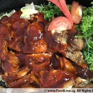 Roasted Herbed Chicken with BBQ Sauce