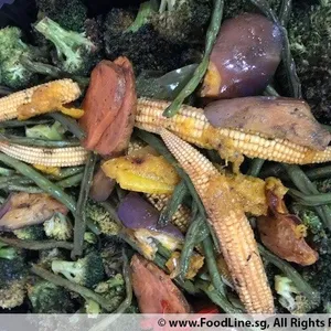 Roasted Hearty Chunky Vegetables with Herbs & Raisins (V)