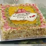 1x Fruit Flan @$110 (Weight: 2 kg) (Qty of Big Candles: 8) (Qty of Small Candles: 0)