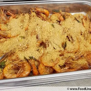 Oatmeal honey prawns 麦片大虾