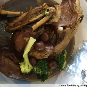 1x Stewed Duck with Chestnuts (Half) 栗子焖鸭 @$20