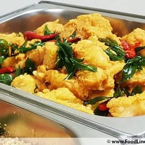 Salted Egg Yolk Fish with Curry Leaves