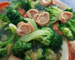 Australian Broccoli with Stewed Fish Maw & Fatt Choy | Customer Photo | On & On Diners