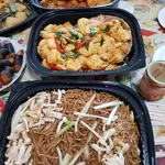 Braised Ee Fu Noodles With Conpoy and Shimeji