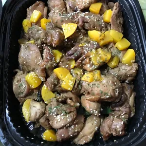 Honey Roasted Chicken Chop w Peaches