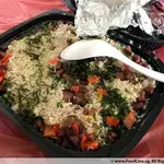 Wok-Fried Rice w Smoked Duck & top w Crisp Garlic