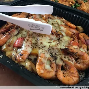 Cheesy Prawn with Capsicum