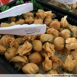 Seafood Pocket with Mandarin Sauce