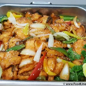 酸甜三椒炒生鱼片 Sweet & Sour Fish w/Capsicum