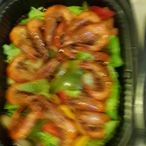 Vannamei King Prawns with Superior Soy Sauce 御皇干煎明虾