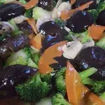双菇芥兰花 Broccoli w/ Mushroom