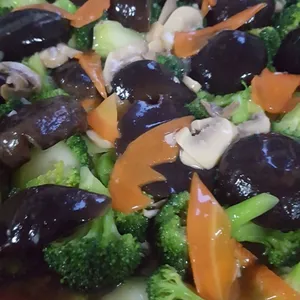 双菇芥兰花 Broccoli w/ Mushroom