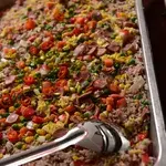 Singapore Style Fried Brown Rice