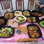 CNY Prosperity Seafood Treasure Pot (Peng Cai) 贺岁福满海味盆菜 - Serves 6 - 8 pax, *Consists of Abalone , Dried Scallops, Sea Cucumber, Prawns, Roasted Duck, Yam, Flower Mushrooms, Bai Ling Mushrooms, Black Moss, White Cabbage and Lotus Root, ...