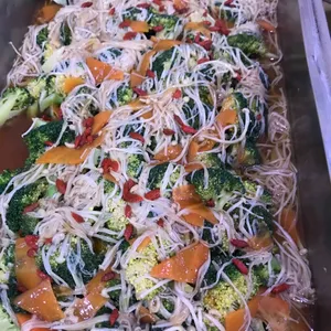 Broccoli with Enoki Mushroom *