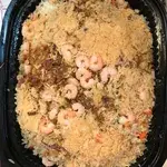 Seafood Fried Rice with Chicken Floss 黄金肉松海鲜炒饭