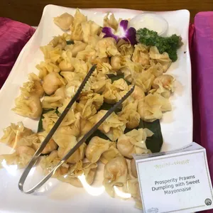 Prosperity Prawns Dumpling with Sweet Mayonnaise