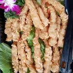 Golden Prawn Torpedo with Spicy Tartar
