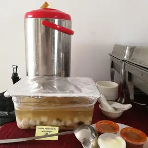 Chilled Almond jelly with longan
